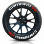 Camaro SS Tire Lettering Kit - White Text & Red SS Logo