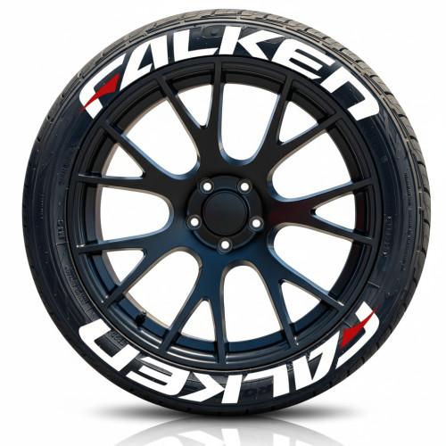 Falken Tire Lettering Kit - Red "F" Logo (Clean Style)