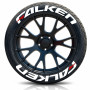 Falken Tire Lettering Kit - Red "F" Logo (Clean Style)