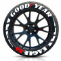 Goodyear Eagle F1 Tire Lettering Kit - Racing Blocks & Red Logo
