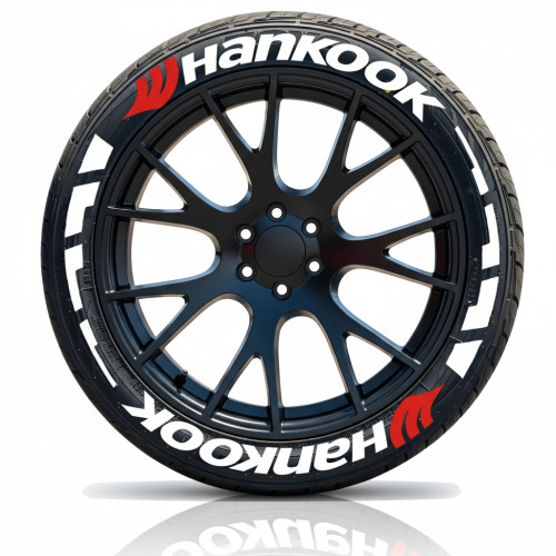 Hankook Tire Lettering Kit - Red Logo & Racing Blocks