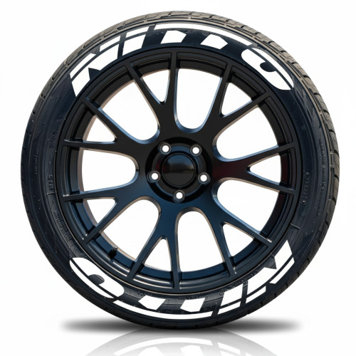 Nitto Tire Lettering Kit - Big White Text (JDM Style)