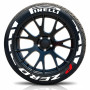 Pirelli P Zero Tire Lettering Kit - Red "P" & Racing Blocks