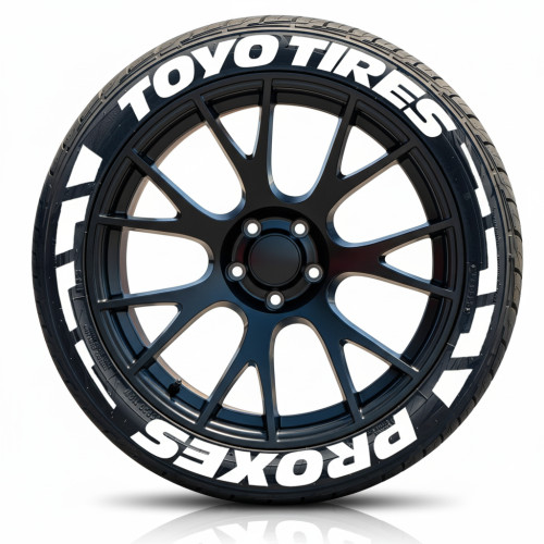 Toyo Tires Proxes Tire Lettering Kit - Permanent Rubber Sticker