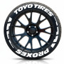 Toyo Tires Proxes Tire Lettering Kit - Permanent Rubber Sticker